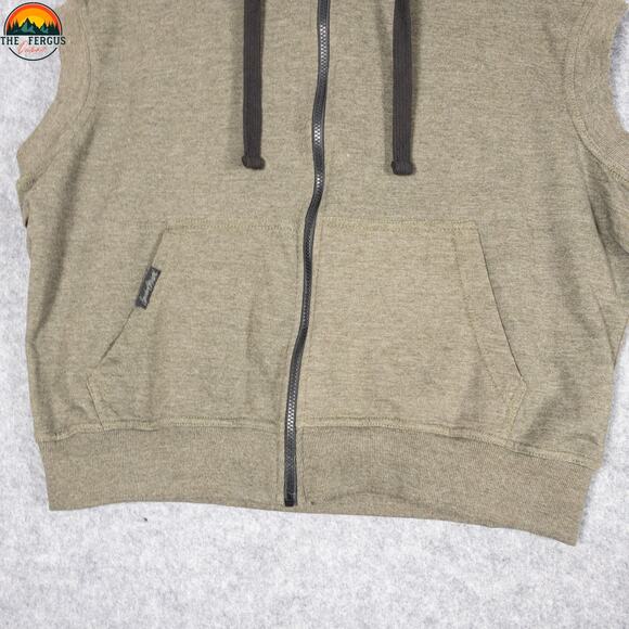 Speed And Strength Motorcycle Sleeveless Hoodie Brown Full-Zip Women's Size 2XL - Picture 4 of 10